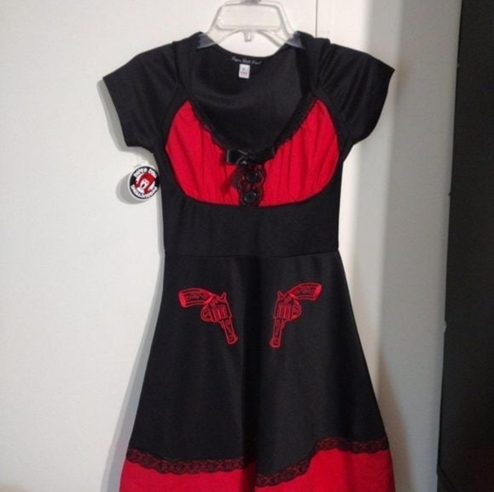 Paper Doll Black and Red Dress XL